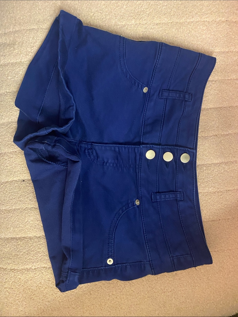Xhilaration High-Waist Navy Blue Stretch Shorts